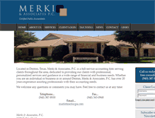Tablet Screenshot of merkicpa.com